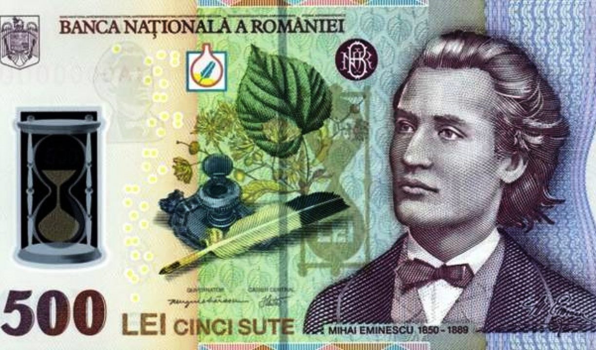 Mihai Eminescu pe bancota de 500 lei